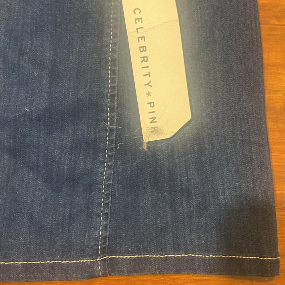 NWT CELEBRITY PINK BUTTON DOWN DEMIN MINI SKIRT - Picture 7 of 10